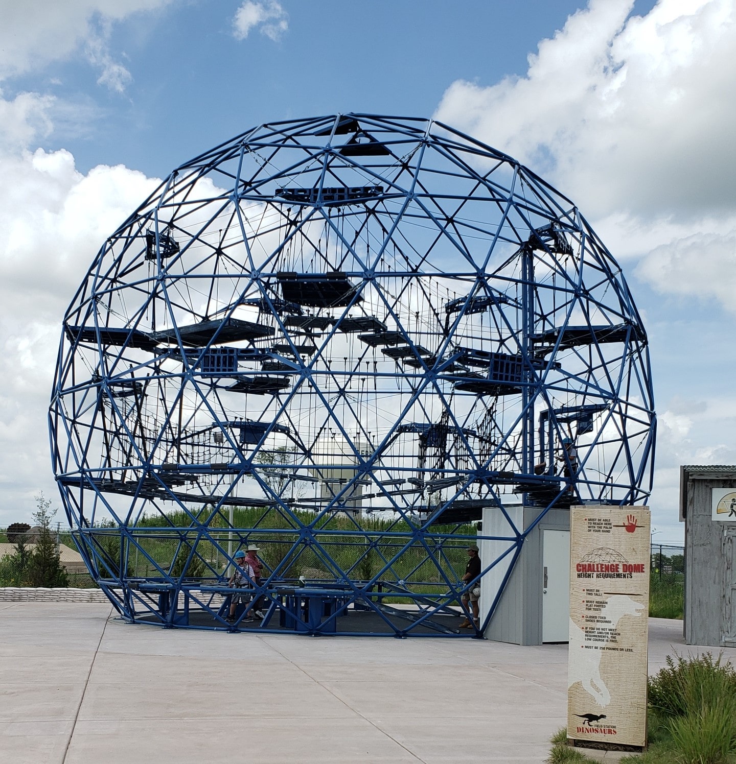 Challenge Dome at Field Station Dinosaurs A dinosaur adventure park